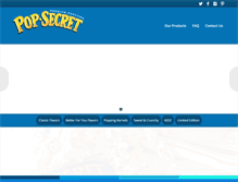 Tablet Screenshot of popsecret.com